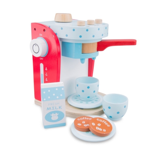 New Classic Toys Kaffeemaschine Rot mit Blau